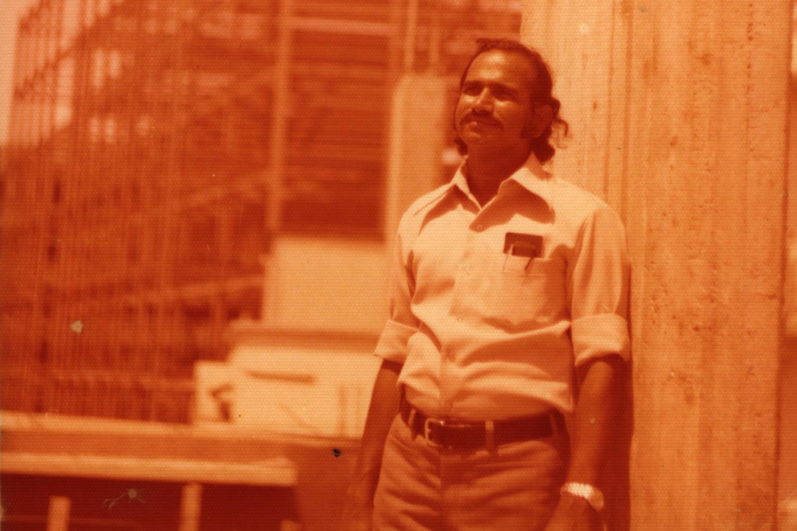 Architect Liladhar Dinkar Dudwadkar on one of his building sites